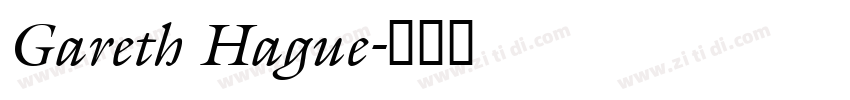 Gareth Hague字体转换